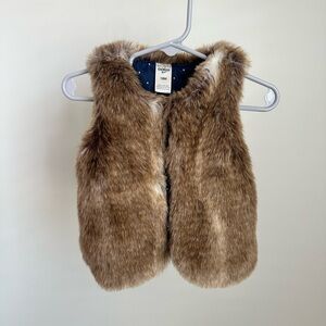 18M Osh Kosh Faux Fur Vest